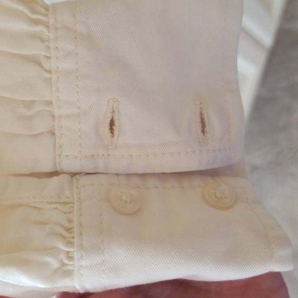 🥳 HOST PICK 🥳 NWT Guess Button Down Cream-Colored Shirt Dress - Picture 4 of 7